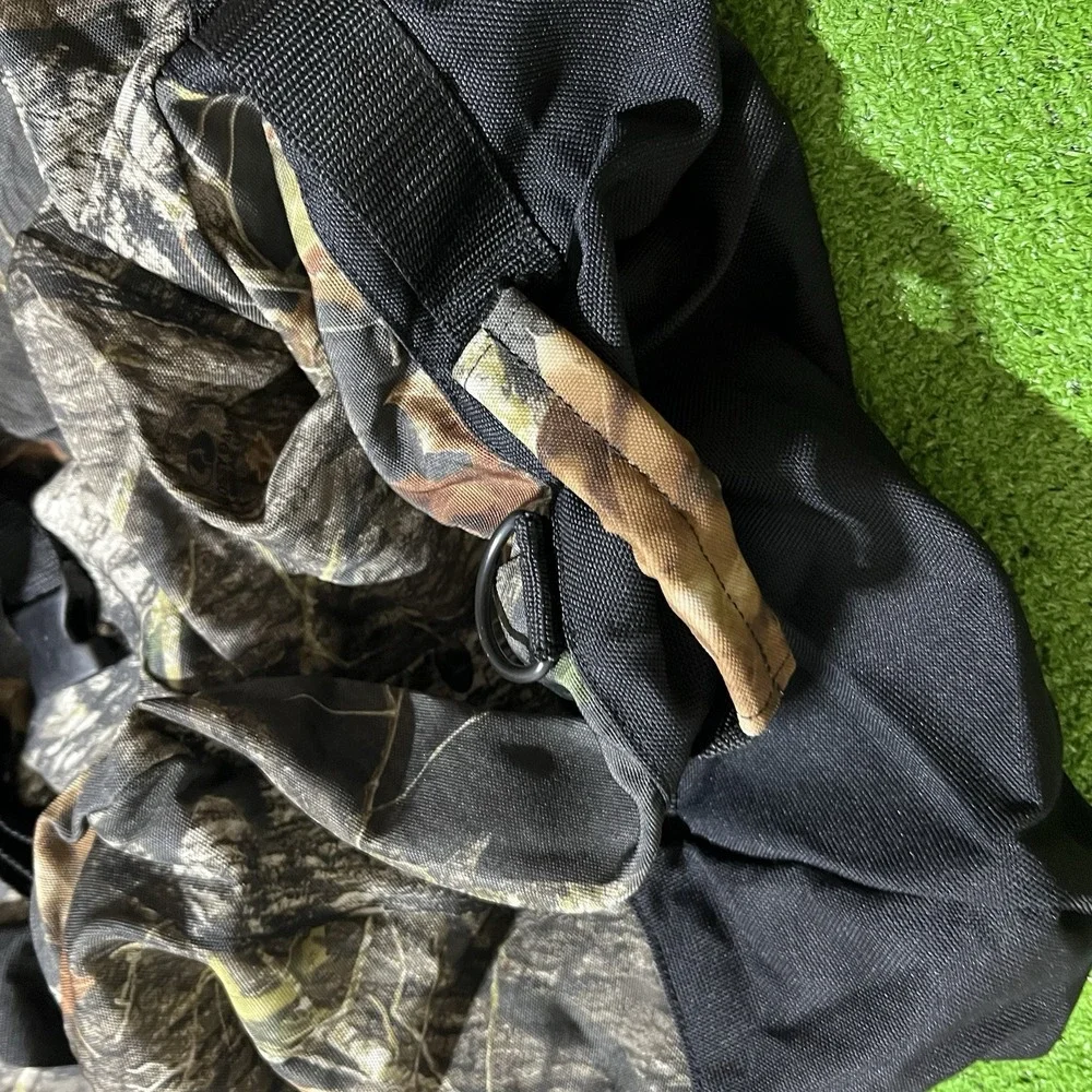 Vintage‎ Y2K Mossy Oak Break Up Duffle Bag XXL HUGE rucksack Backpack 46X25